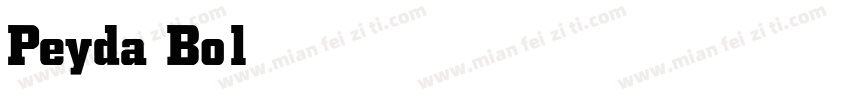Peyda Bold字体转换